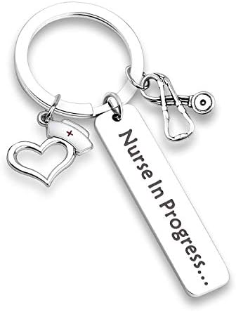 Chooro Nurse Gift Keychain Jóias de enfermagem torna perfeitas enfermeiras enfermeiras em andamento