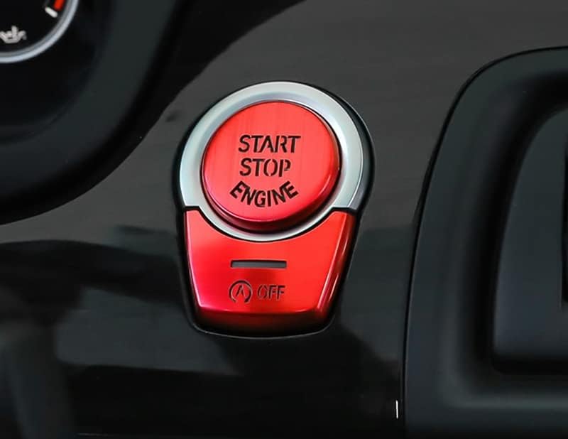 Novo adesivo de capa de botão de partida de proteção compatível com BMW 7 Series F01 F02 2008- 730I 740I 750I 760I