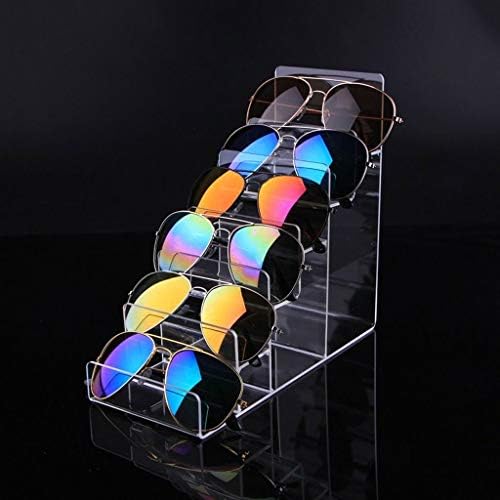 Óculos requintados-Vicados de vidros com várias camadas de camada exibir suporte multifuncional com estação de solo de sol com os óculos