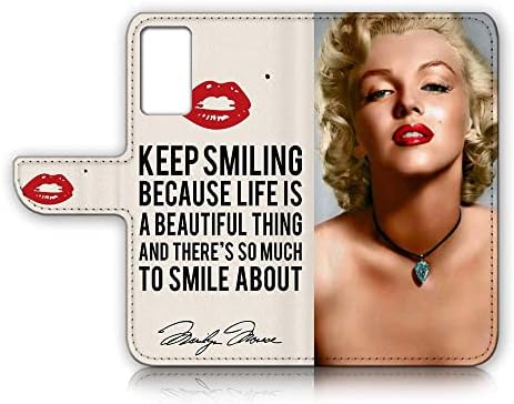 Para a Samsung A13, para Samsung Galaxy A13 5G / 4G, capa de capa de carteira de flip de flip, A24595 Marilyn Monroe