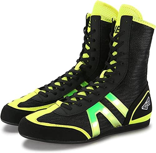 Sapatos de boxe de luta livre zjiex para homens e mulheres, botas de boxe para crianças e adolescentes, fitness, esportes, brigas,