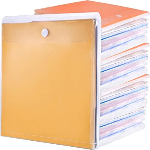 36 PCs 12 x 12 Organizador de armazenamento de papel de scrapbook de alto carregamento de papel plástico portador de