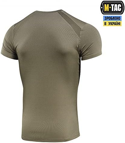 Camiseta atlética do M-TAC Gen.2-Camiseta militar de poliéster respirável com manga curta e pescoço da tripulação para homens