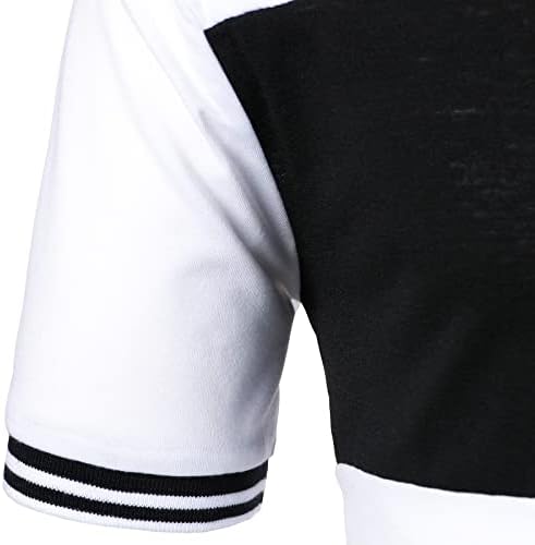 XXBR Camisas de pólo de verão para homens, 2022 Novos masculinos de manga curta Menção de golfe tira de retalhos de tênis