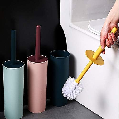 Escova de vaso sanitário guojm escova de vaso sanitário e suporte 2 embalagem de limpeza profunda pincel de tigela de tigela