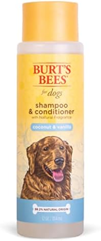 Burt's Bees for Dogs Lavender Pear Shampoo e Condicionador | Shampoo e condicionador de cães 2-em-1 com ingredientes de origem