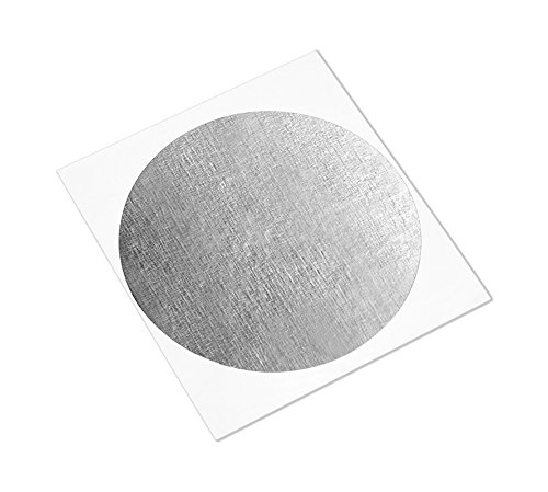 3m 1183 fita de alumínio de cobre de estanho prateado - 5 pol. Círculos de diâmetro, fita adesiva acrílica condutora para aterramento,
