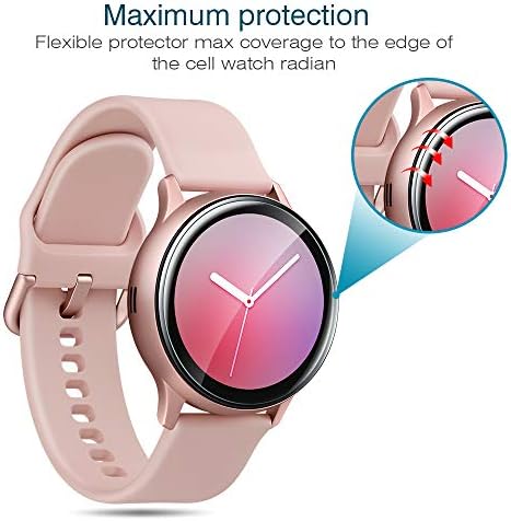 Lk 6 Pack Samsung Galaxy Watch 5 40mm / Galaxy Watch 4 40mm / Galaxy Watch Active 2 40mm, [Upgrade] Cobertura máxima, HD Clear Soft Film, Smart Watch Film for Galaxy Watch 40mm, Anti-Scratch Auto-Cealing