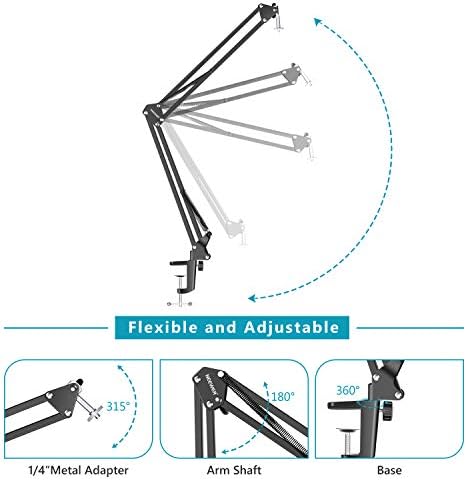 NEEWER PLANEIRO DE SUSPENSÃO AJUSTÁVEL DE SUPSENSÃO AJUSTÁVEL DE SUPORTE DE SCISSOR STAND STAND STAND ROTAÇÃO DE