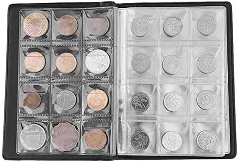 Vilihy 120 bolsos Coleta de moedas Coleção de moedas Livro de álbuns para colecionadores Money Penny Pocket Pocket