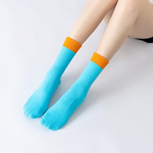 Ioga pilates meias com garras para mulheres sem escorregamento colorido colorido corante