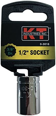 K-T Industries 3/8 Drive 12-Point regular soquete, 1/2