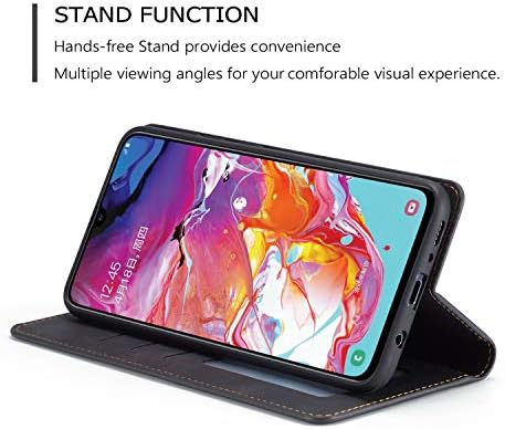 Eyzutak Premium PU Flip Folio Folio Case para Samsung Galaxy A50, caixa protetora com caça de carteira de fechamento