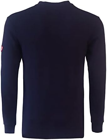Ticomela fr Shirts for Men Chame Resistant Shirt NFPA2112/CAT2 7oz Returto de incêndio Henley Shirts Henley de manga longa masculina