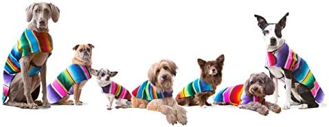 Roupas de cachorro - Poncho artesanal de cachorro da autêntica cobertor mexicano por Baja Ponchos