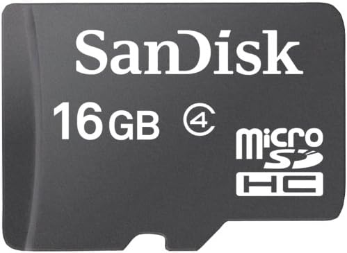 Sandisk 16 GB Classe 4 MicrosDHC Flash Memory Card