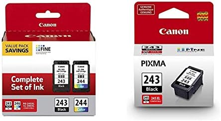 Canon PG-243/ CL-244 Ink Multi pack, Compatible to TR4520, MX492, MG2520, MG2922, TS302 and TS202 Printers & PG-243 Compatible to MG2525,MG3020,TR4520/4522,TS202,TS302,TS3120/3122,TS3320/ 3322 impressoras