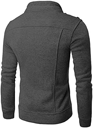 Jaqueta retrô cardigan para homens botão decorado giro de gola de gola hippie slim fit windbreakerfall