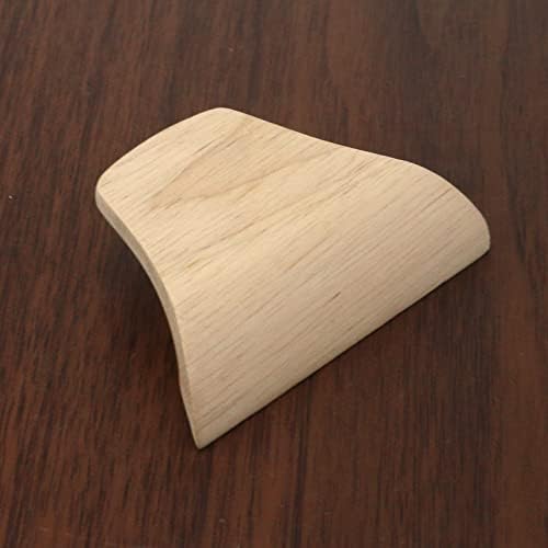 Wealrit Wood Wood Thing Edge Pulls com parafusos, 4 PCs arrastões da borda de madeira, comprimento de 3 polegadas de