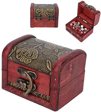 Caixa de madeira com tampa dobrada, caixa de armazenamento de madeira, caixa de lembrança, caixas decorativas com tampas,