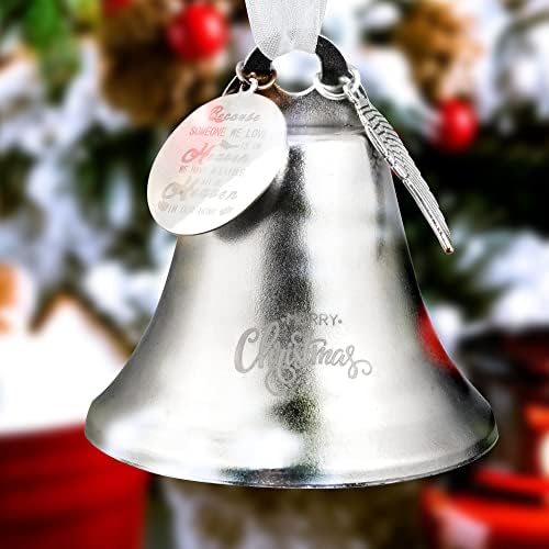 Elgbiaoxi rayrongly prata banhada de natal ornamentos para pingentes de decoração de casamento de árvore de Natal com encantos