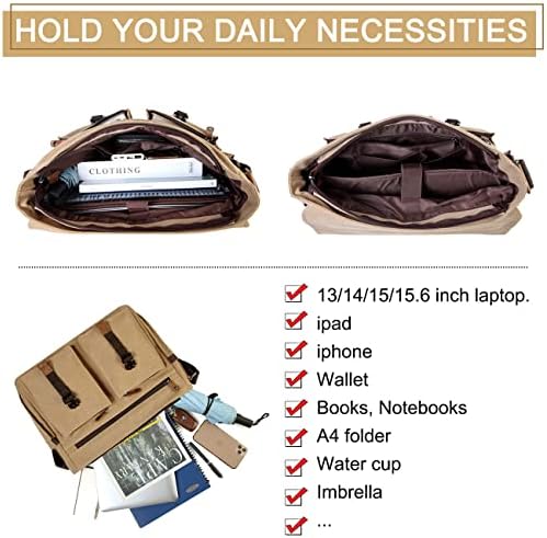 Bolsa de laptop mensageiro para homens, bolsa de ombro de mochila masculina chasechic 15,6 polegadas, bolsa de ombro masculina com tira de bagagem