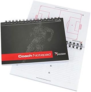 Precision A6 Football Pro-Coach Notepad, Black, K-Rey-Tra604