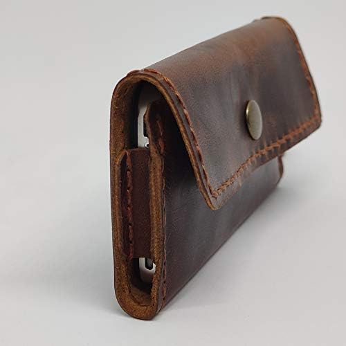 Caixa de coldre de couro holsterical para LG K50, capa de telefone de couro genuíno artesanal, capa de bolsa de couro
