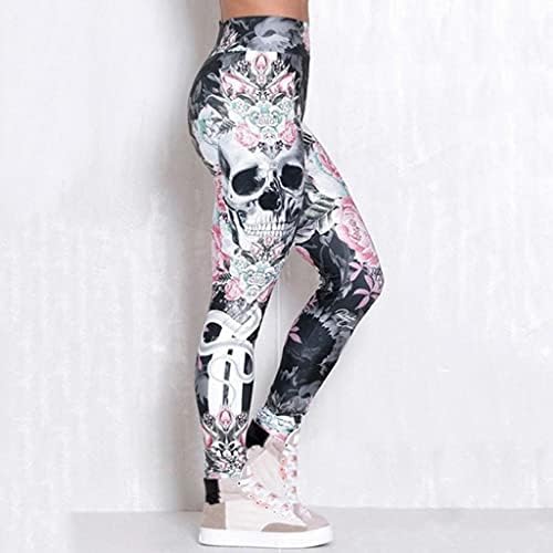 Calças de ioga de cintura alta para feminino para feminino Print Print Tummy Control Workout Fitness Running Running Stretch Yoga