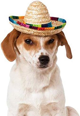 Dog Sombrero Hat, Mini Chapéus Sombrero Sombrero Chapéus Mexicanos Sombrero Chapéus para Petos/Filhote/Cato