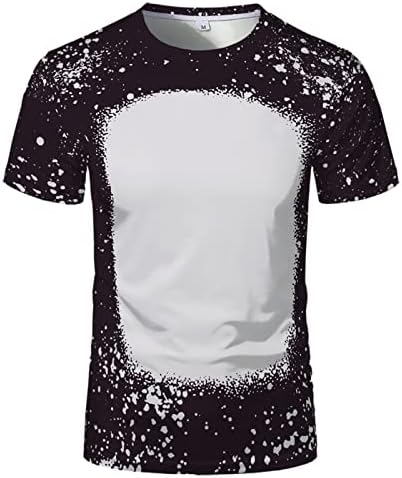 Camisas para homens Tamanho UM Tamanho grande em branco Camiseta personalizada Transferência de calor sublimação Camisetas