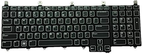 Teclado de laptop para Dell Alienware M17X M17X R4 Us United States Edition Color Black