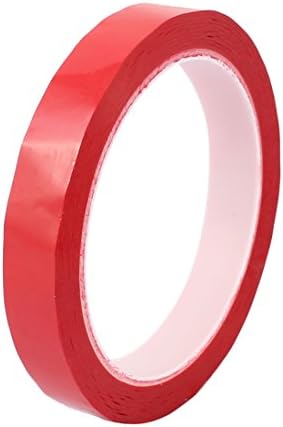 Aexit 15mm de fitas adesivas únicas do lado forte adesivo Mylar Tape de 50m Comprimento de chama retardante logotipo fita de espuma Red Red Red