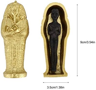 Caixa do sarcófago egípcio Hemotão King Tutankhamun Faraó Sarcófago Coffin com Mummy Figure Set Tombstone Historical