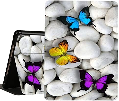 Nifeny ipad mini capa, 5 case 4 3 2 1 7,9 polegadas, premium campa de fólio dobrável de couro PU premium com suporte automático Sleep & lápis para 2019 -borboleta colorida