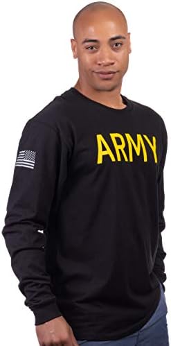 Camisa de estilo do exército PT | Treinamento de infantaria de treinamento físico militar dos EUA T-shirt de manga longa