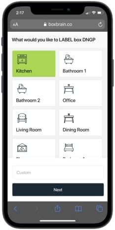 Boxbrain QR Smart Moving Rótulos e etiquetas de armazenamento com aplicativo gratuito
