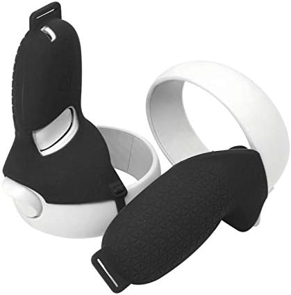 CALIDAKA 1PAIR Touch Controller Grip Grip-Caver para Oculus Quest 2, manga protetora de protetora de alça de silicone macio, acessórios