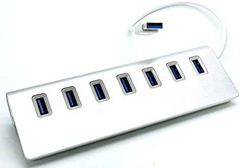 ANDROSET 7-PORT USB 3.0 Hub 5Gbps portátil para laptop PC Notebooks Desktop