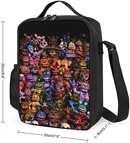 Mochila de desenho animado Bifmuzad 3pcs para meninos e meninas, mochila de 17 de 17 com lancheira de moda e caixa