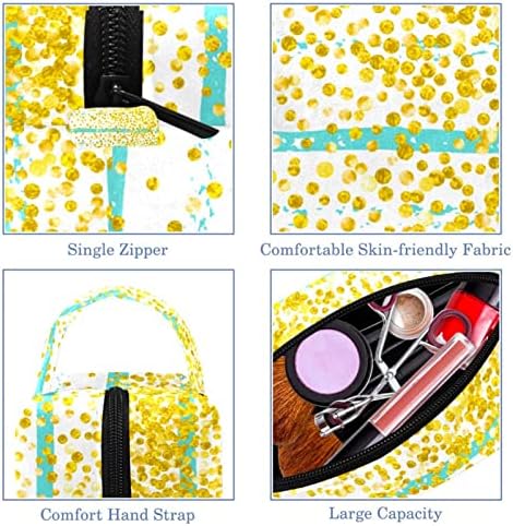 Tbouobt Bolsa cosmética para mulheres, bolsas de maquiagem Presente de viagem à bolsa de higiene pessoal espaçosa, moda listrada