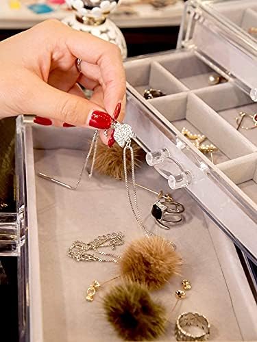 Organizador de jóias multicamadas da Kingx, para cotonete de colar de colar de colar de colar de colar, presente, caixa de