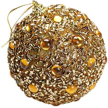 Christmas Glitter 8cm Ornament Tree Xmas Decoração Rhinestone Bailes Ball Decoration pendura as decorações da porta de