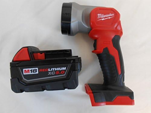 Milwaukee 2735-20 lanternas LEDs Luz de trabalho M18 18V com 48-11-1850 Bateria 5AH;G344T3486G 34BG82G40181