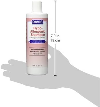 Shampoo de estimação hipoalergênico de Davis, 12 onças