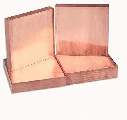 Yuesfz pura folha de cobre bloco quadrado placa de cobre plana comprimidos material setor molde metal diy