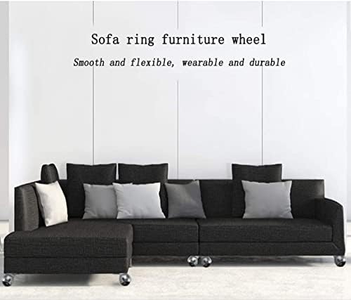 Rodízios de rodízios Umky 2 polegadas de mobiliário de mobiliário esférico de nylon 1,5 polegadas 8/10 mm giratório giratório