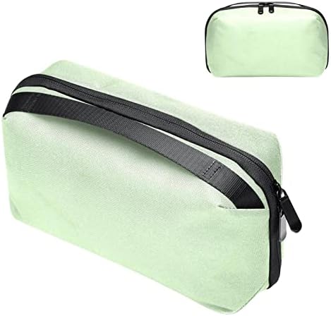 Bolsa de higiene pessoal Kit DOPP pendurado para homens de barbear resistentes à água para viajar, verde claro vintage