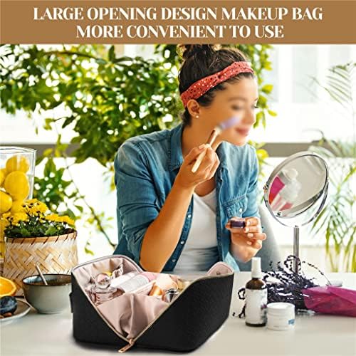 Bolsa de maquiagem Lysldh para feminino bolsa de cosméticos de couro maquiagem da caixa de higiene pessoal feminino bolsa de armazenamento