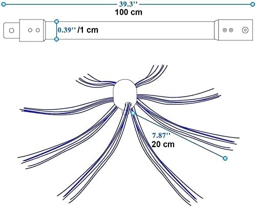 Ningmengfeng Pellet fogão Chimney Sweep Kit Acessórios para lareira 6/8/10/12 Haste de varredura flexível + 1 Pincel